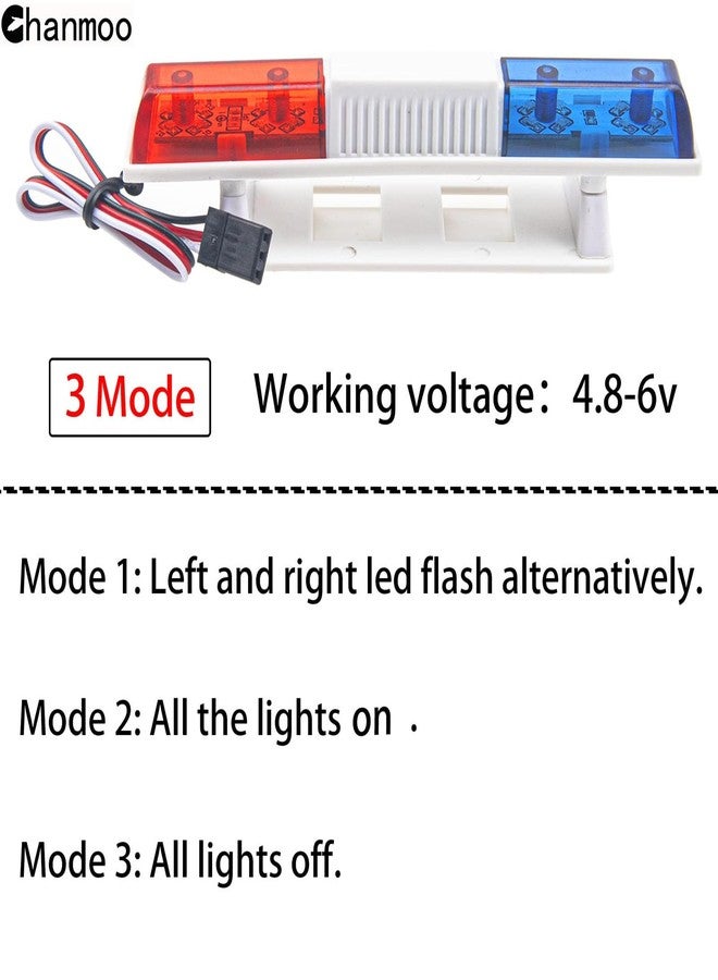 Chanmoo 1/10 1/8 RC Car Simulation Police Lights Multi-Function Night Flash LED Light Lamp Roof Light Decoration For 1:8 1:10 RC Crawler Truck Cars HSP Traxxas Tamiya CC01 D90 Axial SCX10 Arrma - Image 4